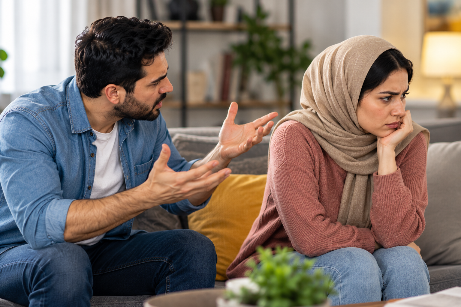 دعوای زیاد بین زن و شوهر