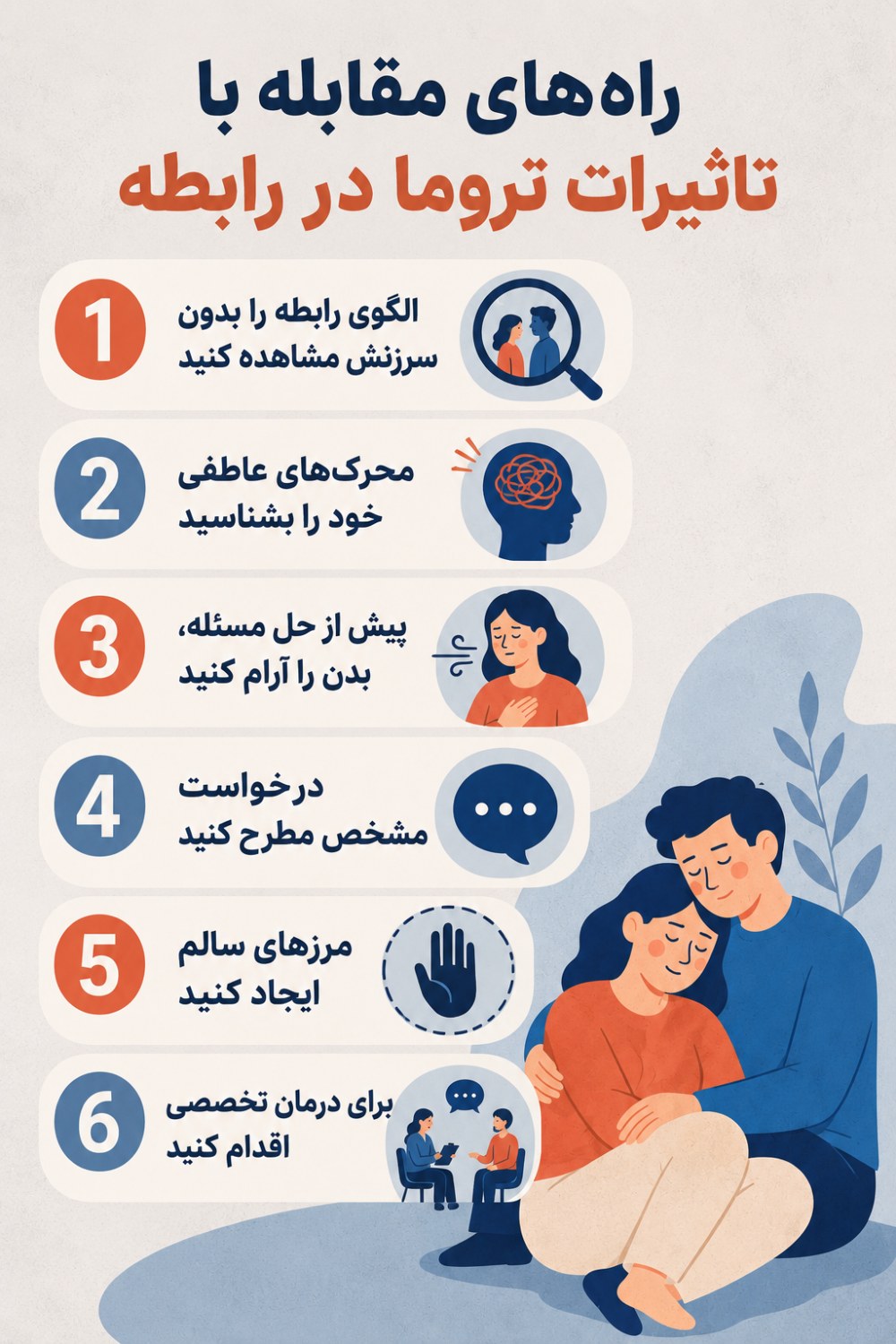 راه های مقابله با تروما