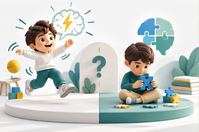 تفاوت بیش فعالی و اوتیسم