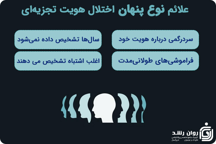 علائم نوع پنهان اختلال چند شخصیتی