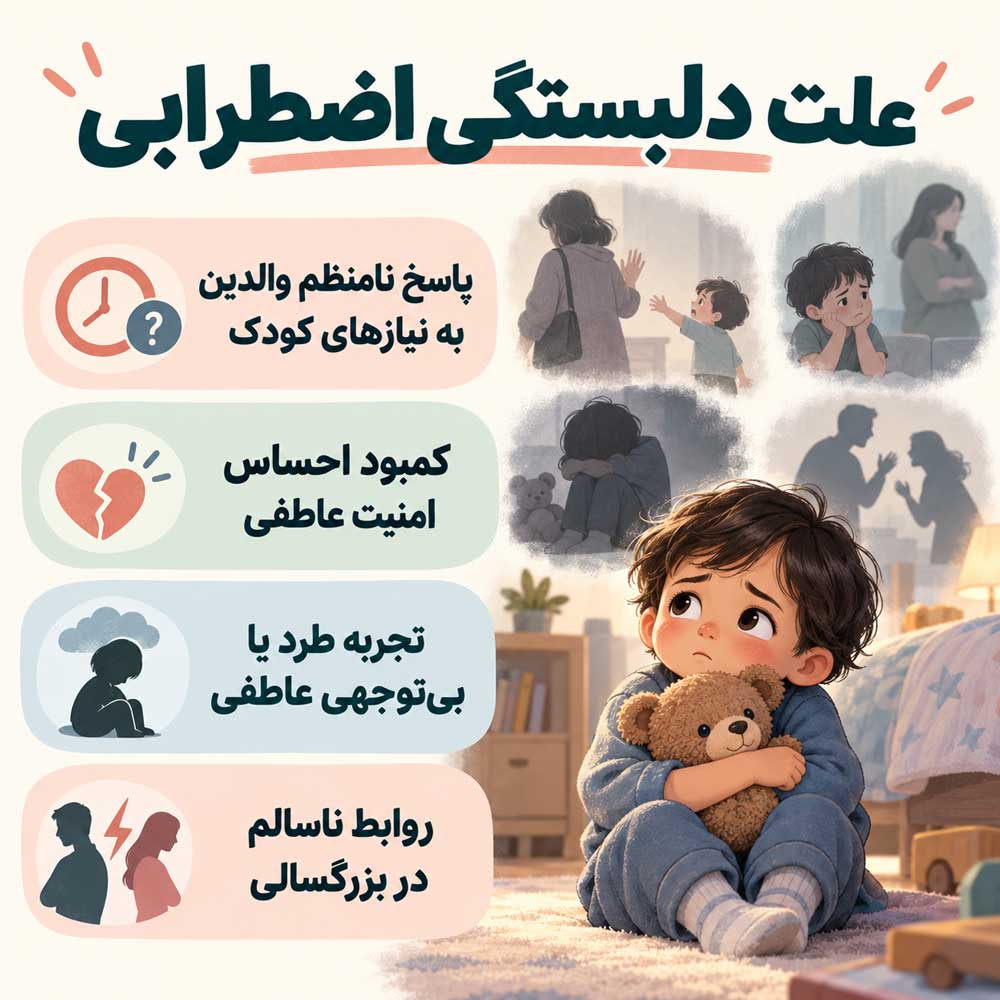 علت دلبستگی اضطرابی چیست؟