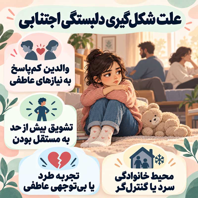 علت شکل‌گیری دلبستگی اجتنابی